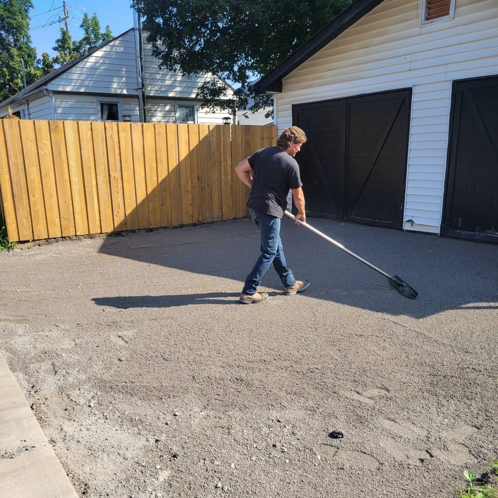 Before Complete Driveway Paving